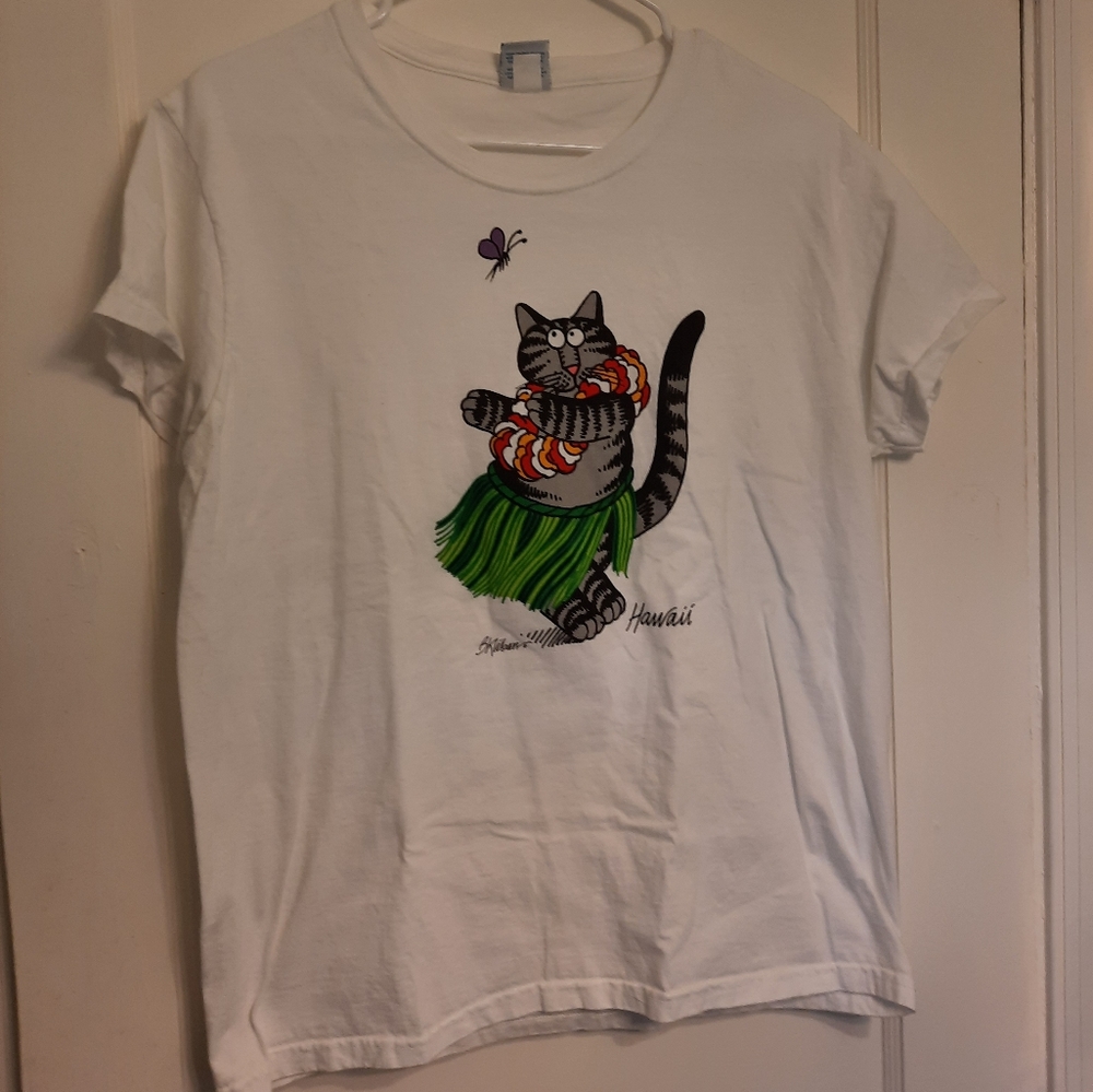 Kliban Hawaiian Cat Shirt